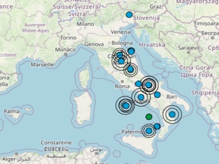 Terremoto in Italia oggi, sabato 25 marzo 2023, le scosse più importanti della giornata – Dati Ingv