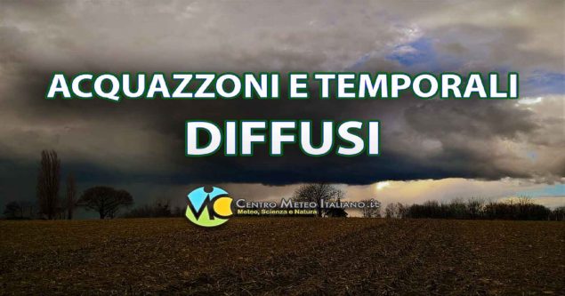 Meteo - Vortice depressionario assalta l'Italia nel Weekend, con piogge, temporali, nevicate e calo termico: i dettagli