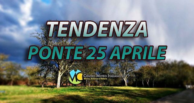 Meteo Italia - peggioramento in vista della Festa della Liberazione