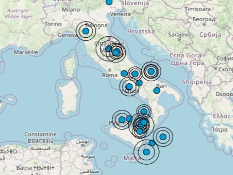 Terremoto oggi in Sicilia, venerdì 21 aprile 2023, forte scossa M 4.4 avvertita in provincia di Catania – Dati Ingv