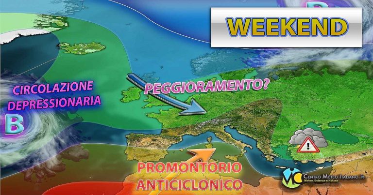 Meteo – Weekend più stabile e con temperature in rialzo, ma una nuova perturbazione è in arrivo a seguire