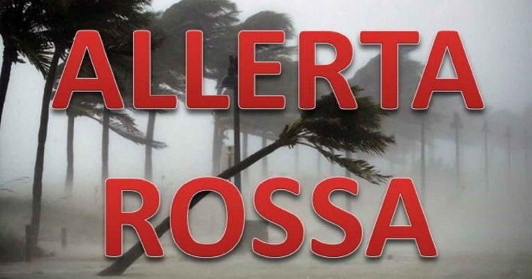 Meteo – Piogge e temporali inarrestabili, la Protezione Civile dirama l’allerta rossa, ecco dove