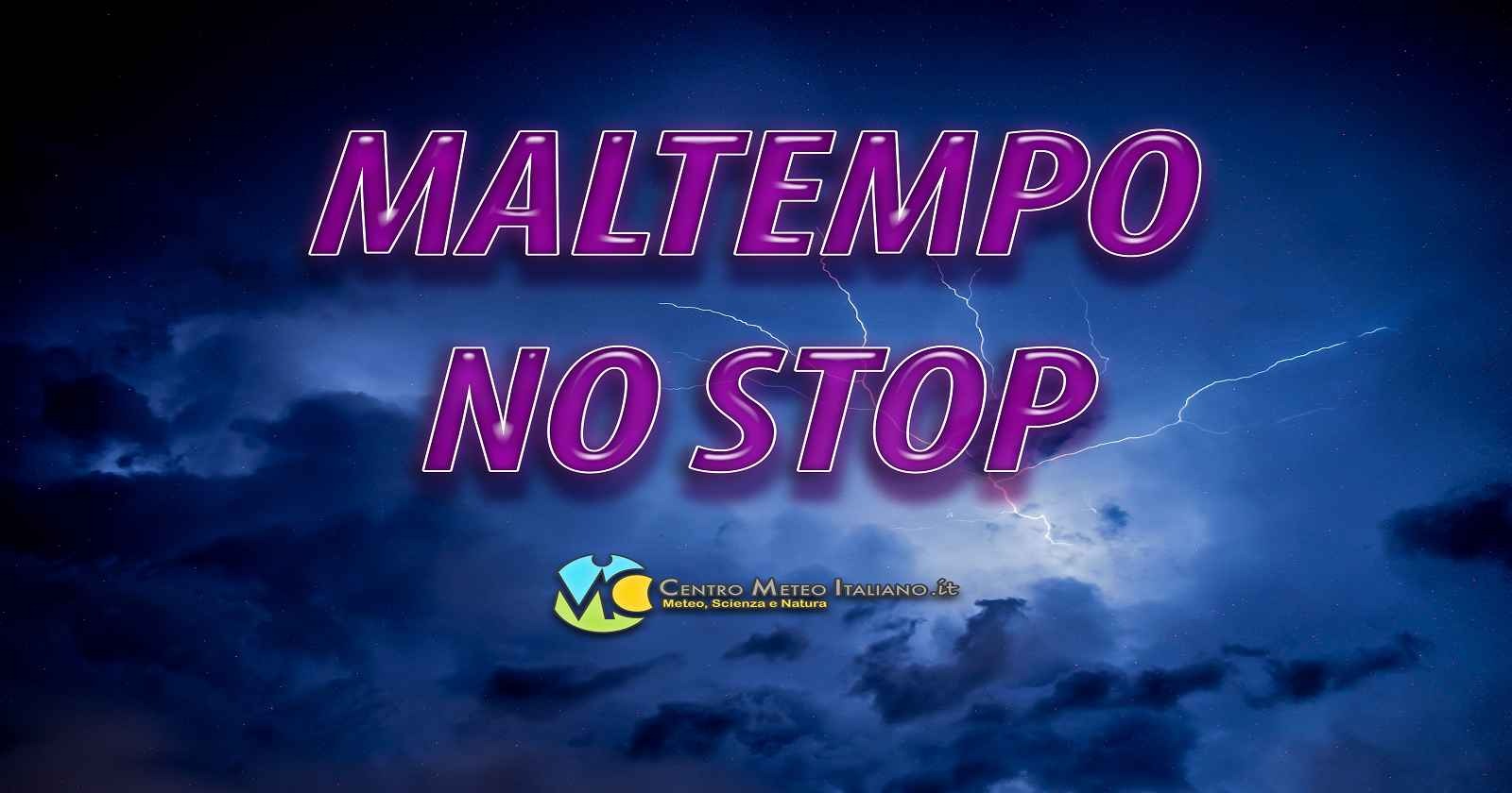 Meteo Italia - maltempo no stop per il Mediterraneo con piogge, temporali e clima fresco