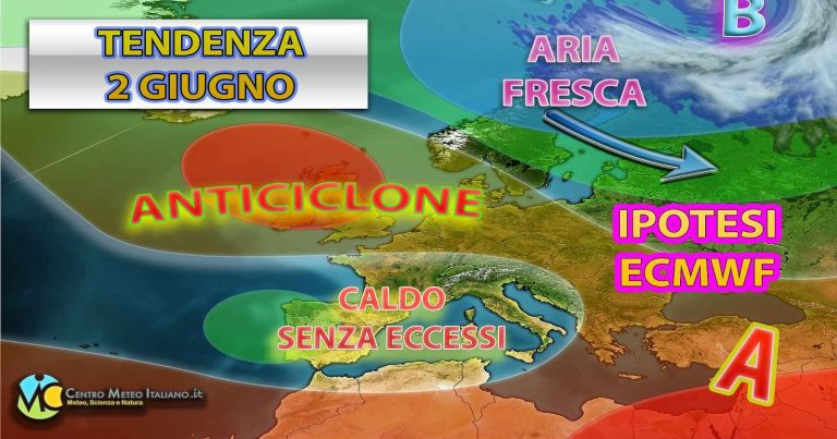 Meteo – Ponte del 2 Giugno con possibile alta pressione alle alte latitudini e instabilità pomeridiana in Italia