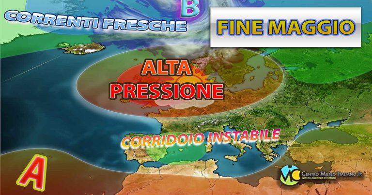 Meteo – Prossima settimana temporalesca sull’Italia, maggio termina instabile