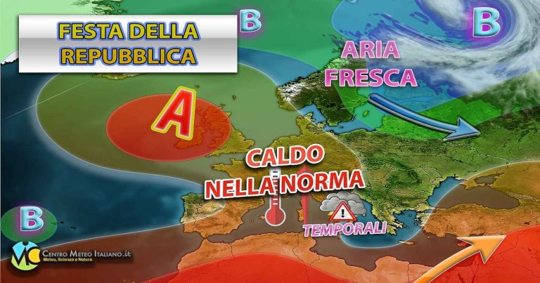 Meteo – Ponte del 2 Giugno ancora instabile con temporali pomeridiani in Italia? Ecco la tendenza