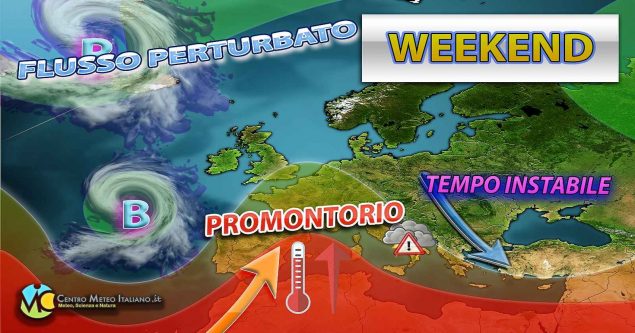 Alta pressione in rimonta dal weekend