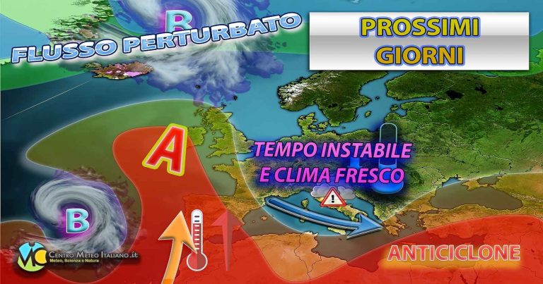 Meteo – Piogge e temporali nei prossimi giorni, ma entro il weekend atteso un generale miglioramento