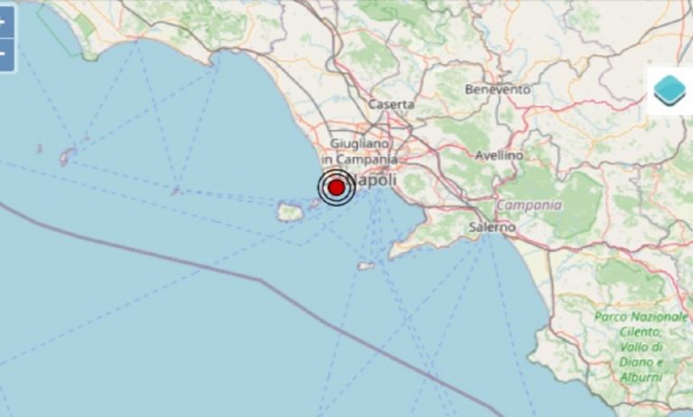 Terremoto oggi in Campania, scossa M 2.4 nei Campi Flegrei: dati Ingv