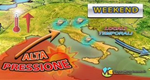 Meteo - Segnali di vita da parte dell'Anticiclone nel Weekend: prevalente stabilità, ma attenzione a qualche temporale
