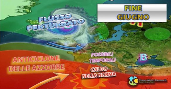 Tendenza meteo per fine Giugno.