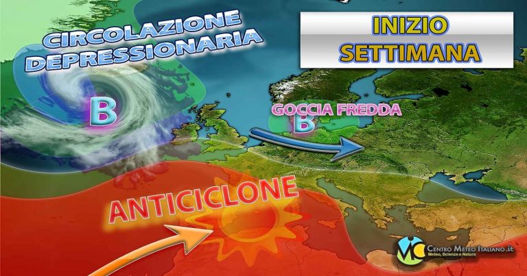 Meteo – Prossima settimana con possibile ancora bel tempo in Italia ma con caldo più contenuto. La tendenza