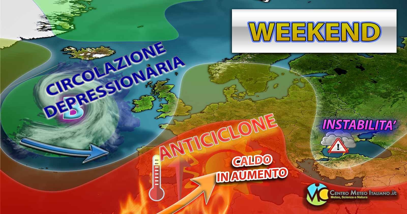 Anticiclone africano in risalita dal weekend con caldo in aumento