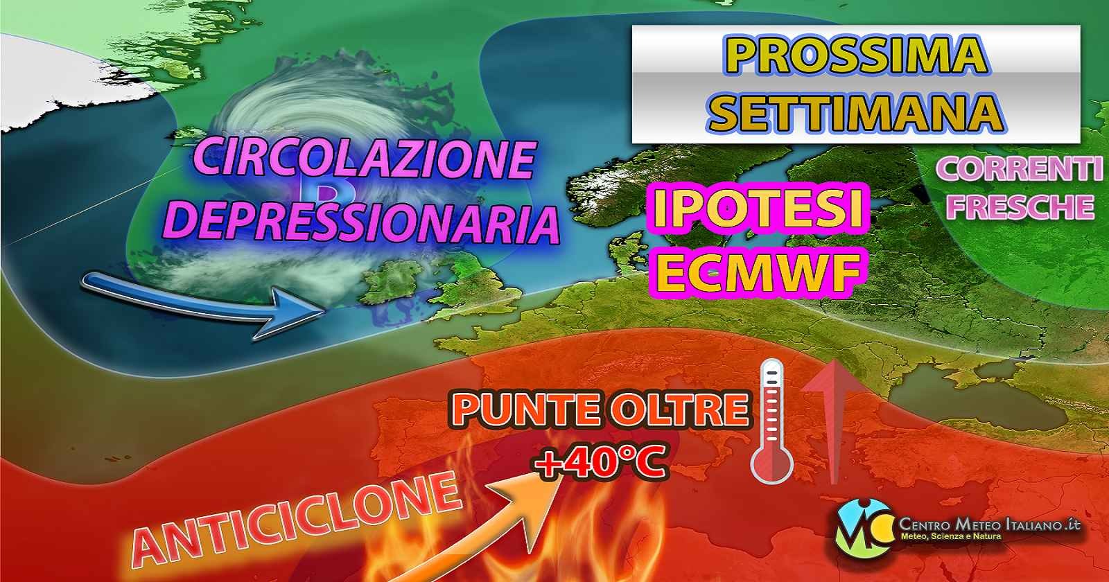 Meteo Italia - prossima settimana con caldo intenso e temperature oltre i +40 gradi