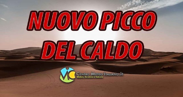 Meteo - Picco di caldo in arrivo per lunedì con temperature anche oltre i +40°C, ma con temporali in nuova espansione