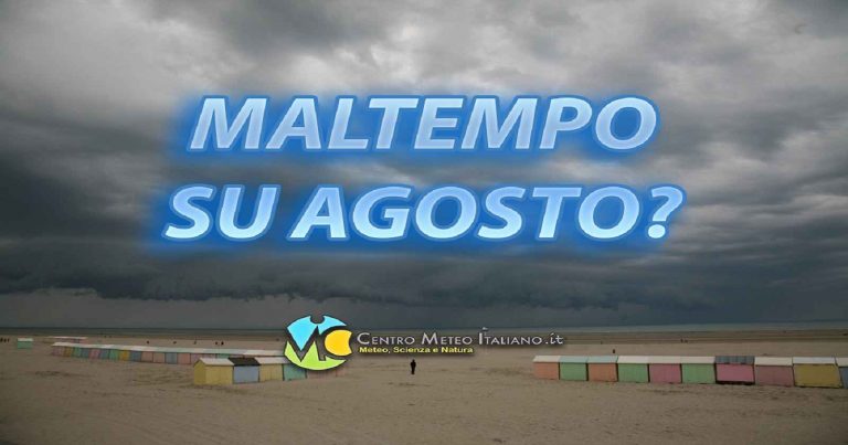 Meteo Italia – Duro colpo all’estate con l’inizio di agosto, possibile maltempo e calo delle temperature