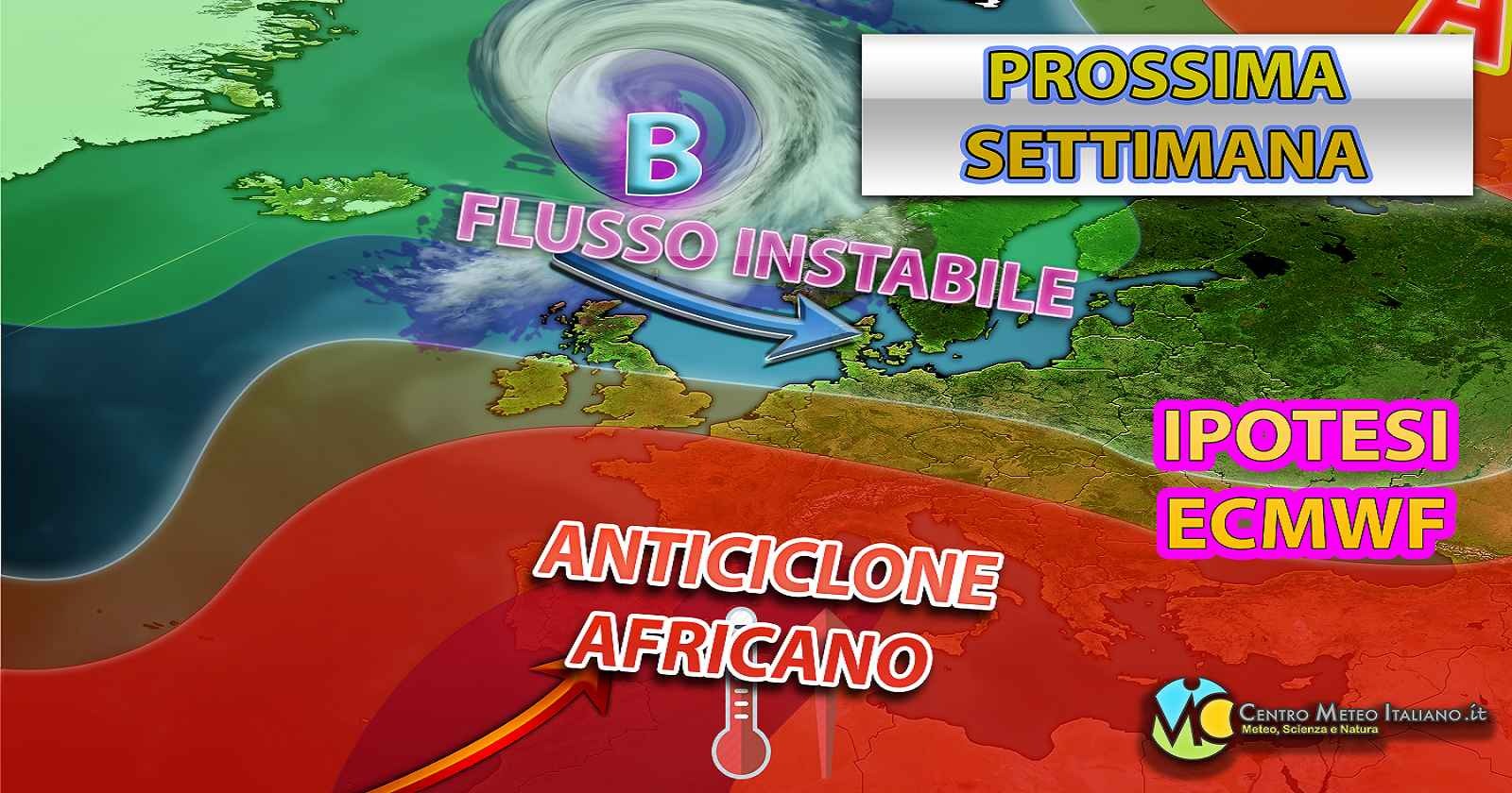 Alta pressione africana in vista della prossima settimana