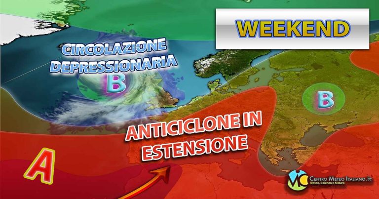 Meteo Weekend – Tanto sole in Italia e qualche temporale pomeridiano, caldo in aumento su valori anche di 35°C