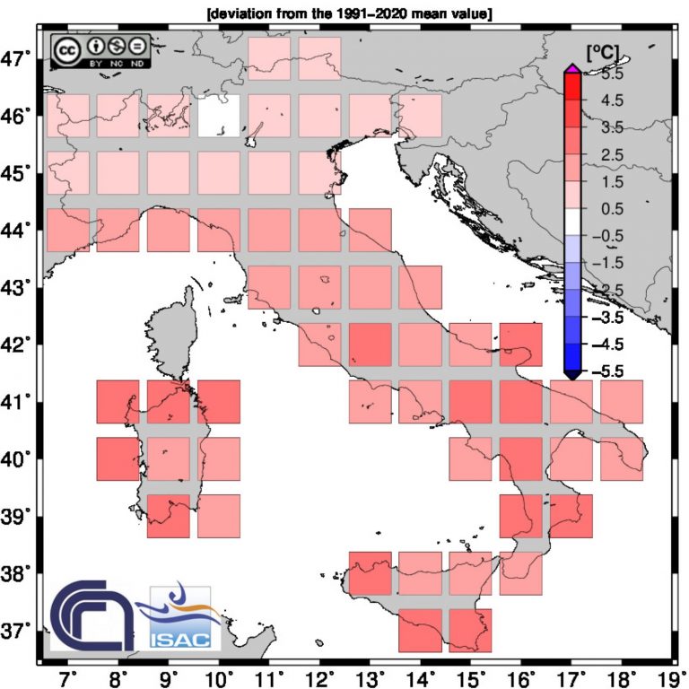 Meteo – Caldo estremo a luglio che chiude al 3° posto in Italia ed al 1° nel mondo; i dati