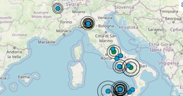 Terremoto oggi, martedì 15 agosto 2023: scossa di magnitudo 3.2 avvertita in Basilicata, provincia di Potenza – Dati Ingv