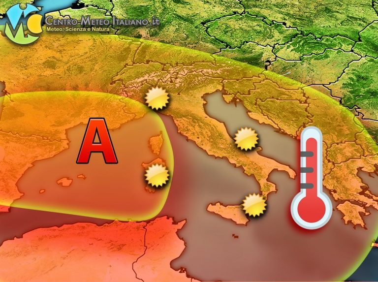 Meteo Italia – Anticiclone in consolidamento e caldo in aumento, ma ad inizio settimana arriva qualche insidia