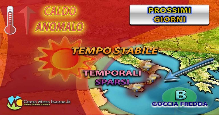 Meteo – Sole e caldo in Italia ma anche temporali al Sud, maggiore stabilità attesa dal weekend