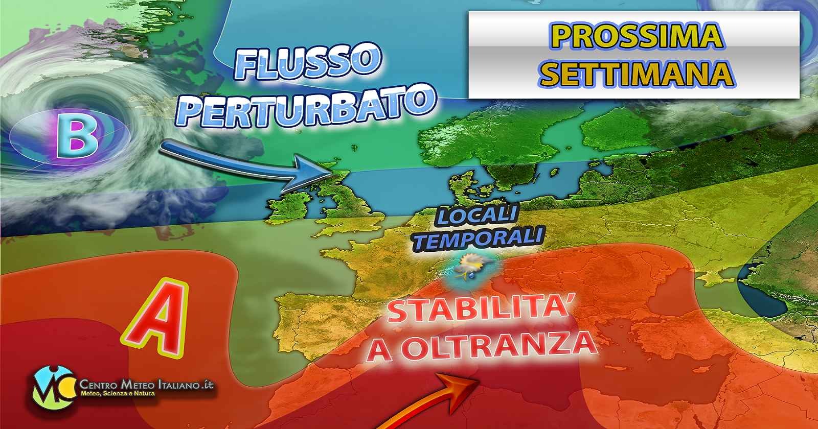 Sole e stabilità ma anche qualche temporale per la prossima settimana