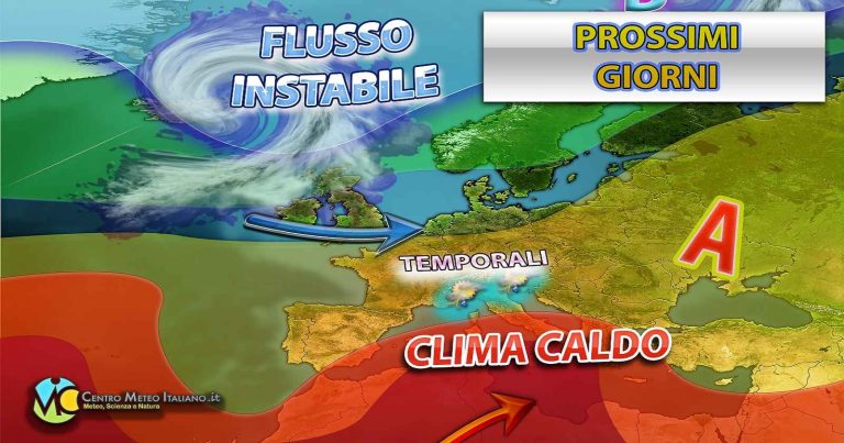 Meteo – Maltempo in estensione nei prossimi giorni in Italia, timidi segnali d’Autunno: i dettagli