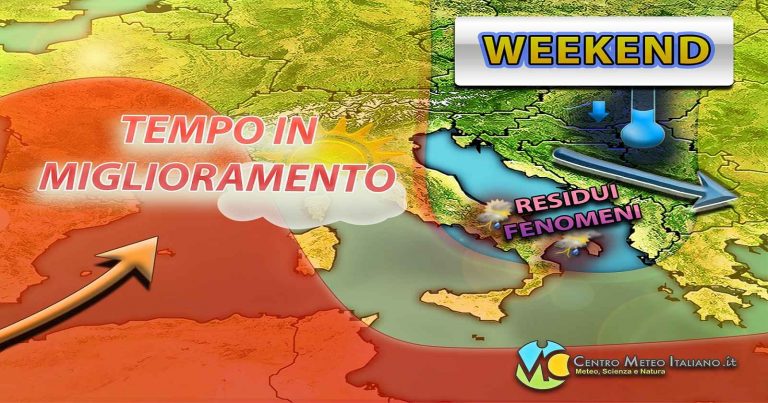 Meteo – Italia bersagliata dal maltempo nel Weekend, con piogge e temporali anche intensi: i dettagli