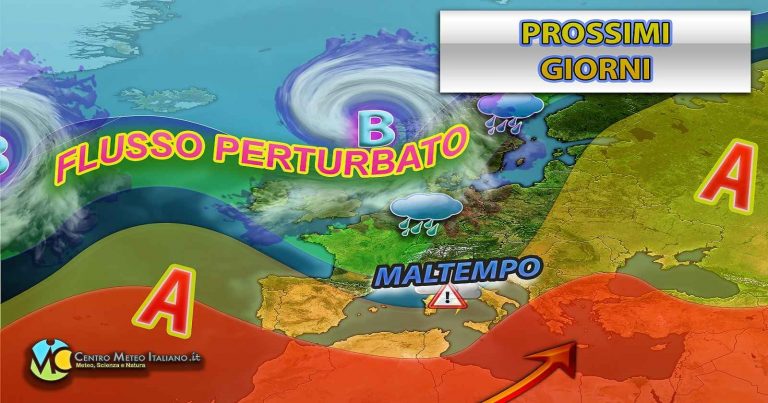 Meteo – Anticiclone ko, si apre una fase di maltempo per l’Italia, anche se non per tutti: i dettagli