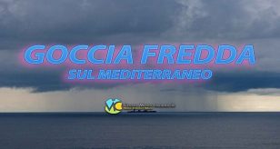 Meteo Italia - temporali e calo termico con la goccia fredda in isolamento sul Mediterraneo