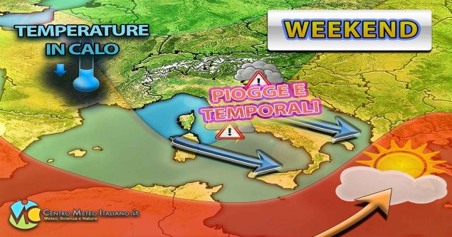 Meteo - Alle porte di un Weekend di forte maltempo con temporali e possibili nubifragi: ecco i dettagli