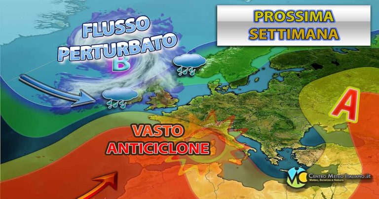 Meteo Italia – weekend con piogge e temporali ma alta pressione pronta a rimontare per la fine di settembre