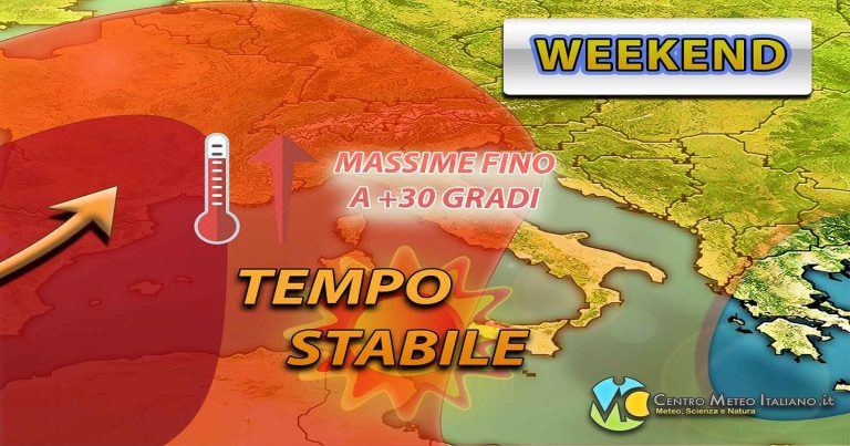 Meteo – Autunno in stand-by anche nel Weekend con generale stabilità e temperature oltre la media: i dettagli