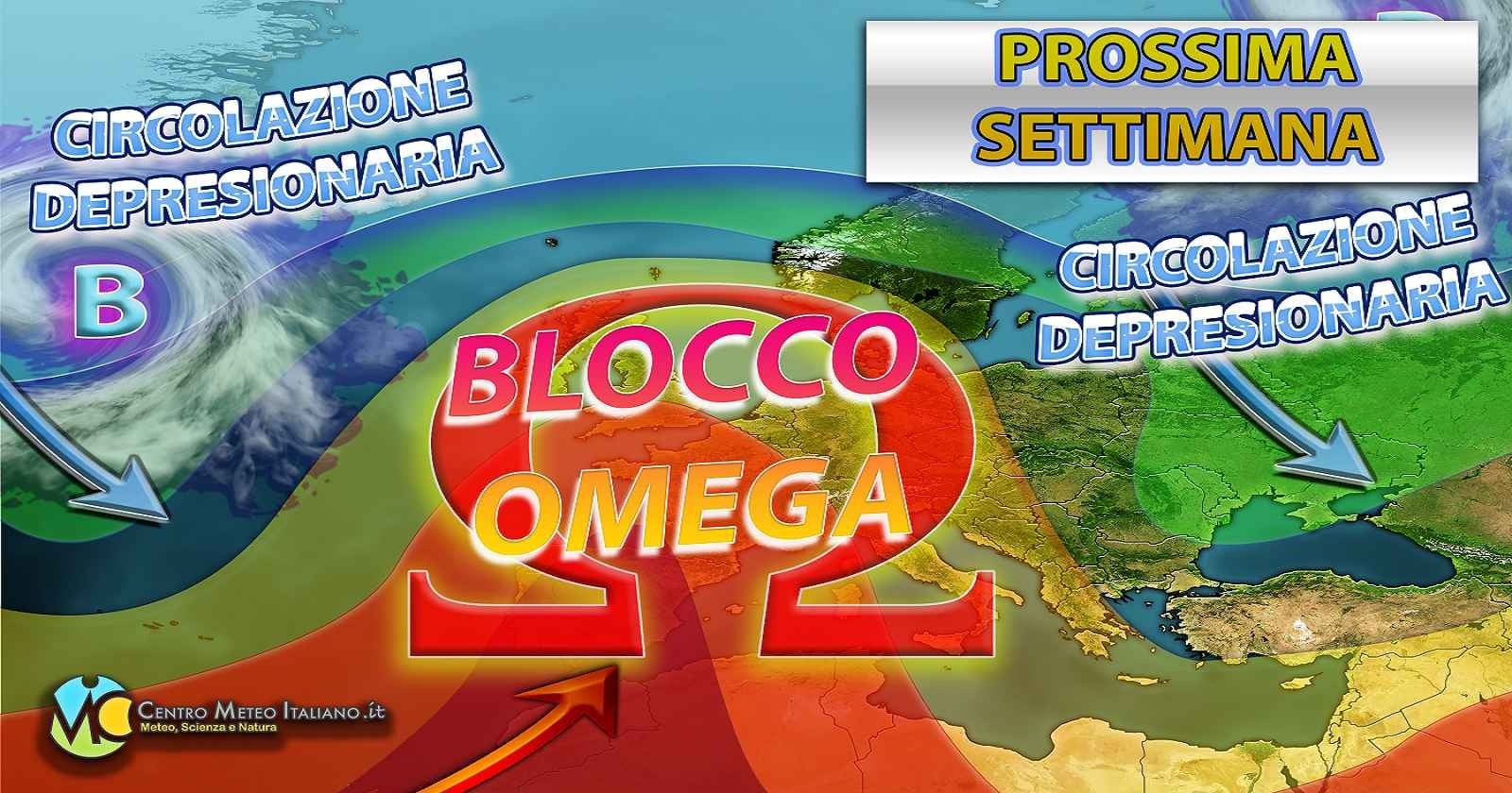 Tendenza meteo per la prossima settimana.