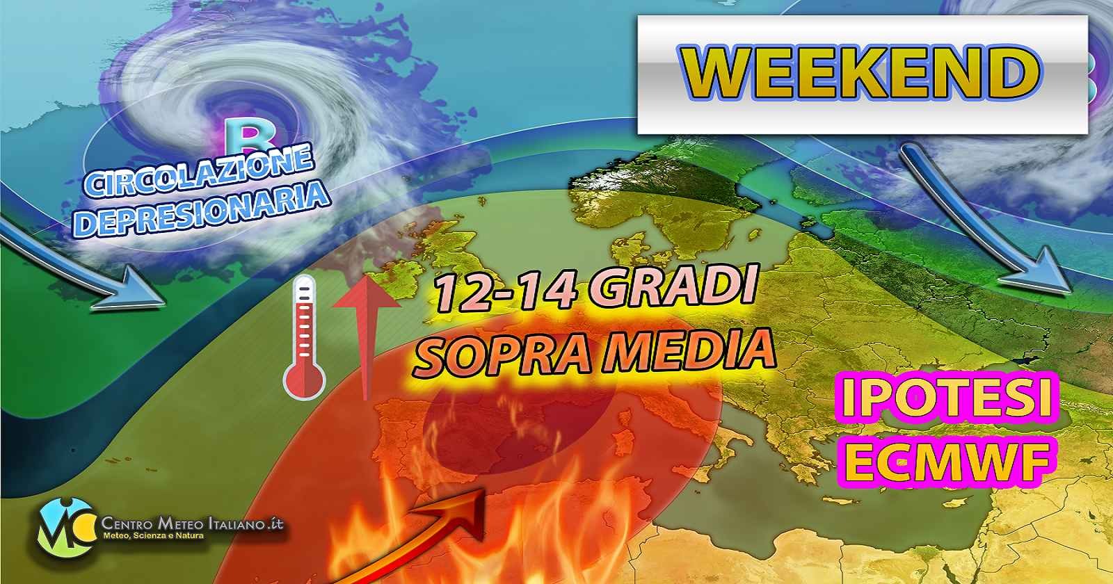 Super anticiclone e caldo anomalo anche nel weekend