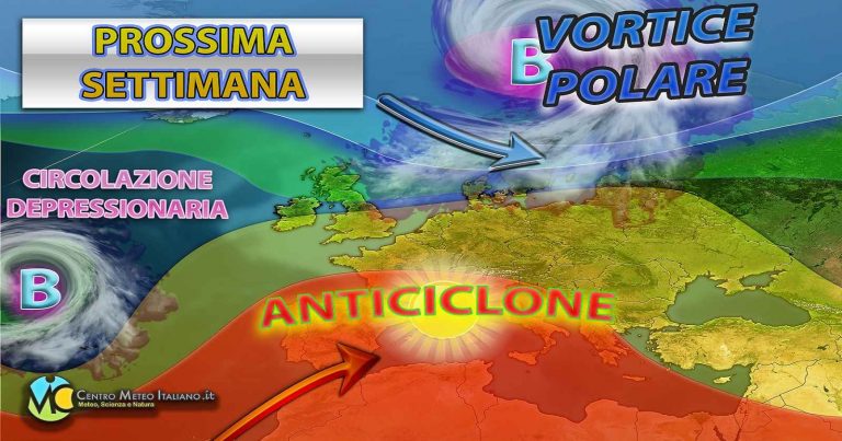 Meteo – Prossima settimana ancora con bel tempo in Italia grazie all’alta pressione, anche se in cedimento