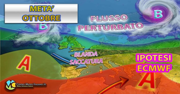 Meteo – Spiragli d’Autunno in vista intorno alla metà di Ottobre: possibile ritorno del maltempo e calo termico, i dettagli