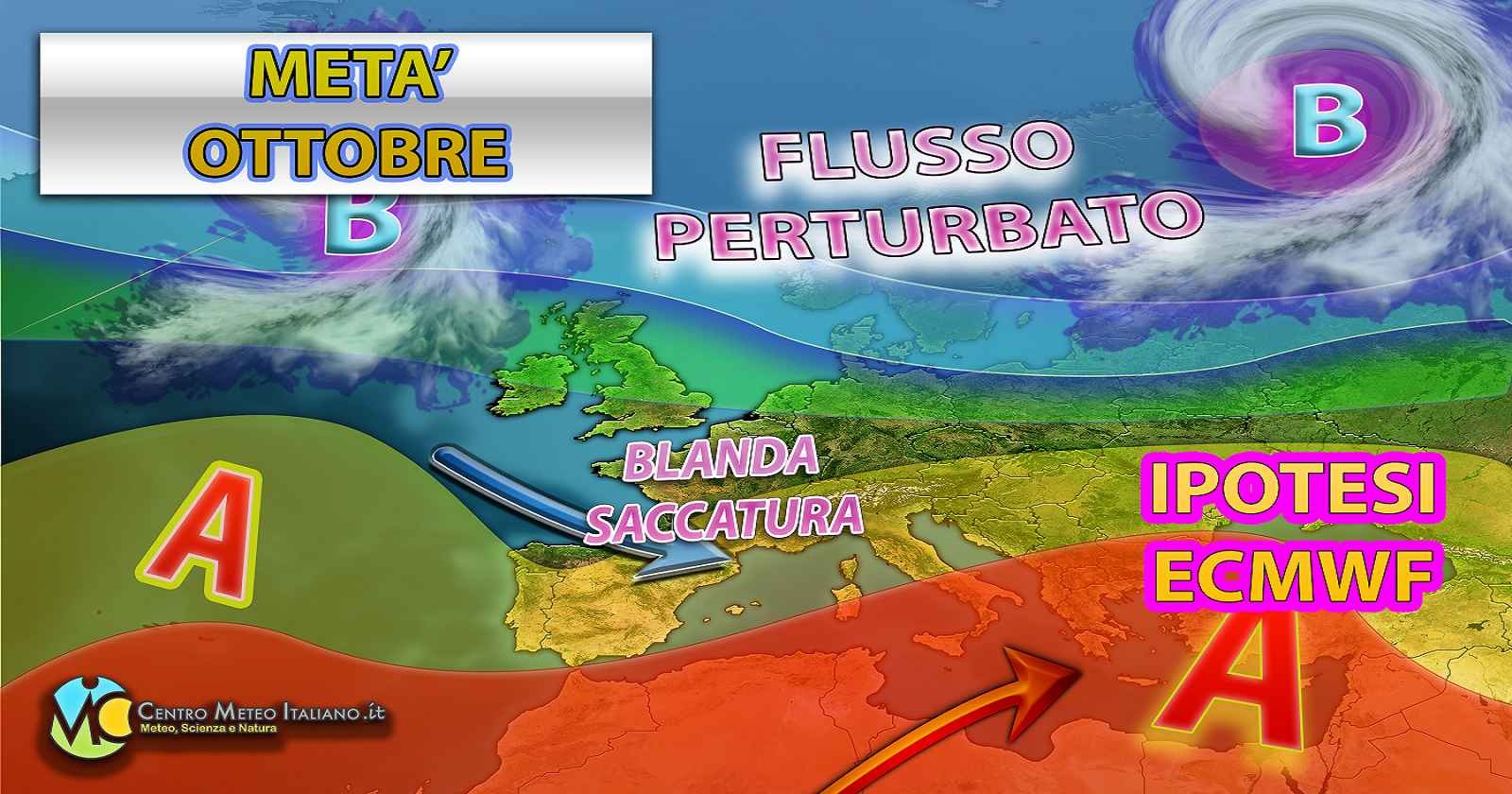 Meteo - Spiragli d'Autunno in vista intorno alla metà di Ottobre: possibile ritorno del maltempo e calo termico, i dettagli