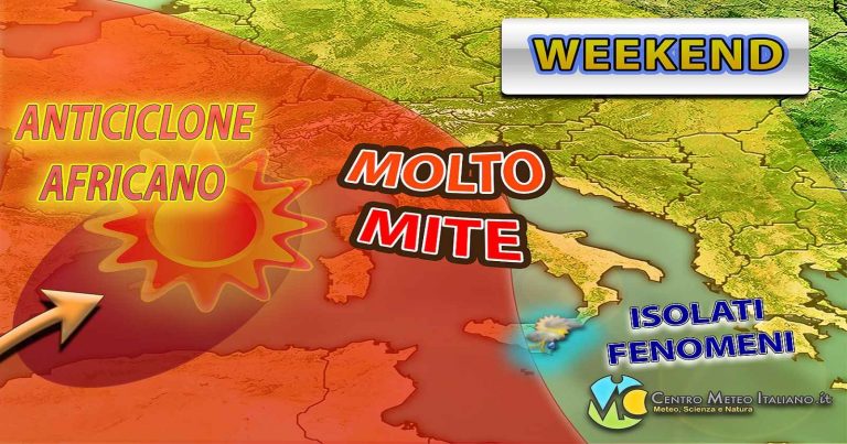 Meteo – Weekend in compagnia di stabilità grazie all’anticiclone. Ecco la tendenza