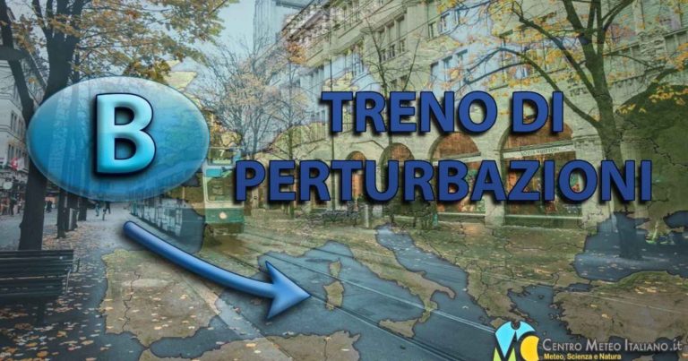 Meteo – Treno di perturbazioni investirà l’Italia nei prossimi giorni, con maltempo frequente e clima autunnale: i dettagli