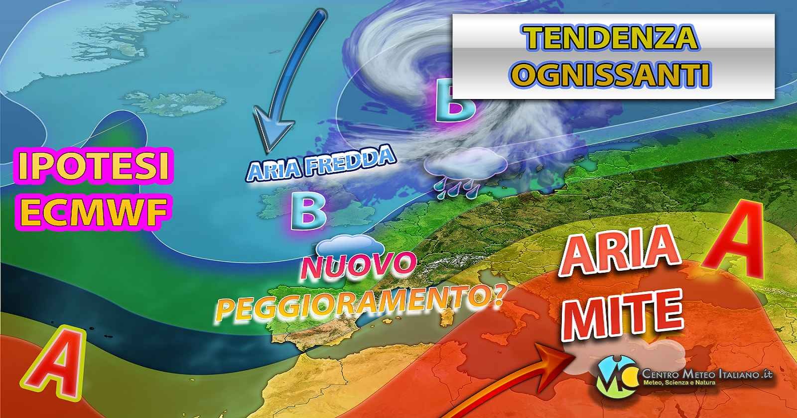 Maltempo in vista tra fine ottobre e inizio novembre