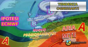 Meteo Italia - novembre potrebbe iniziare con maltempo a più riprese
