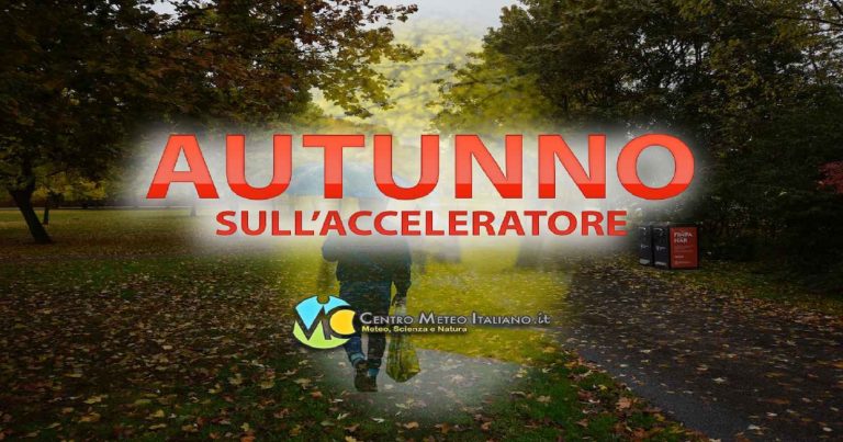 Meteo – Autunno insiste in Italia, in arrivo perturbazione atlantica con maltempo e crollo termico. Ecco quando