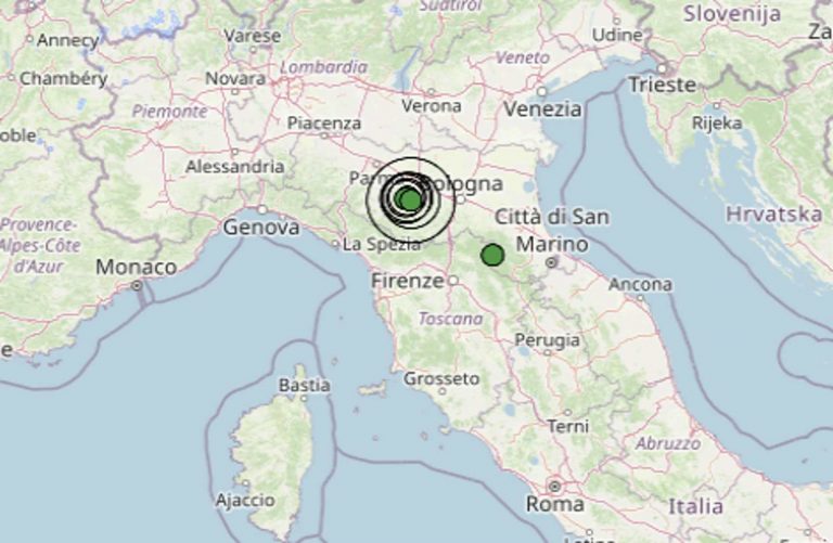 Terremoto intenso in Emilia-Romagna: epicentro della scossa registrato a Castellarano. I dati ufficiali INGV Terremoto intenso in Emilia-Romagna: epicentro della scossa registrato a Castellarano. I dati ufficiali INGV