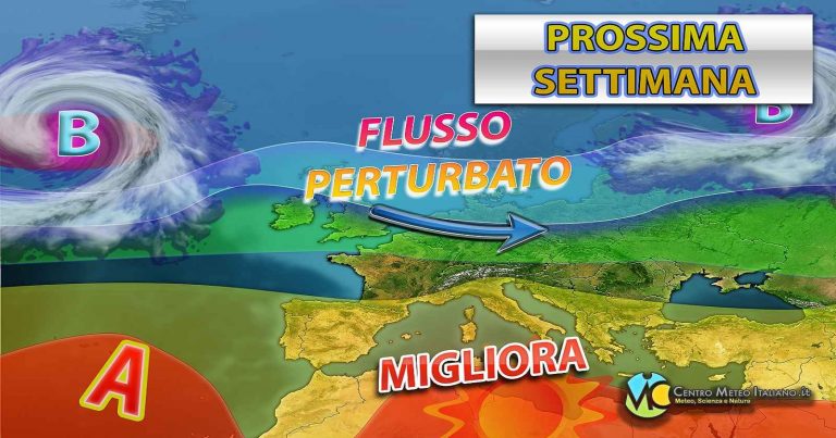 Meteo – Prossima settimana più stabile in Italia ma comunque con delle piogge e clima autunnale. La tendenza