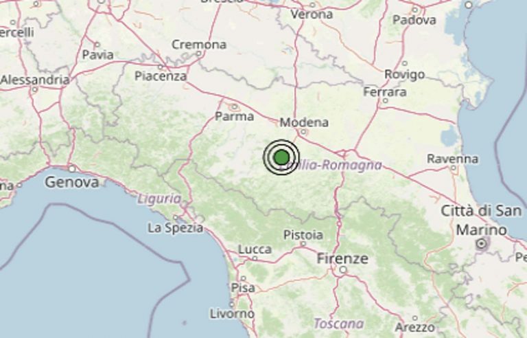 Terremoto in Emilia-Romagna: scossa registrata in provincia di Reggio Emilia, a Castellarano. Epicentro e dati ufficiali Ingv