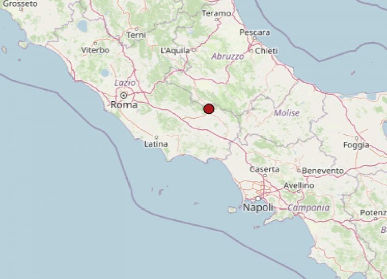 Terremoto nel Lazio, epicentro delle scosse registrato in provincia di Frosinone. I dati ufficiali INGV