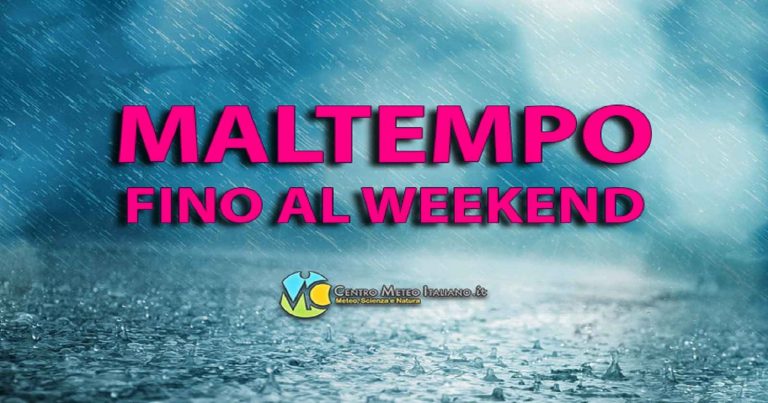 Meteo – Maltempo fino al weekend in Italia con clima autunnale, a seguire attesa una rimonta dell’alta pressione