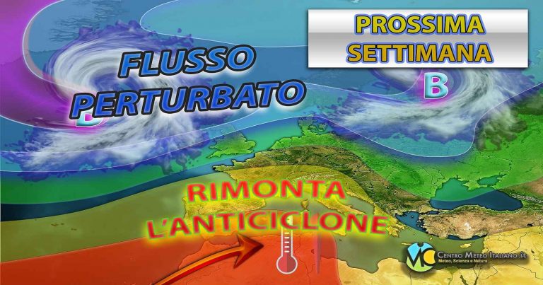 Meteo – Prima parte della prossima settimana con alta pressione più invadente; i dettagli